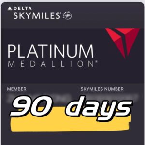 delta skymile platinum medallion & skyteam elite plus 90days directly & challenge dl